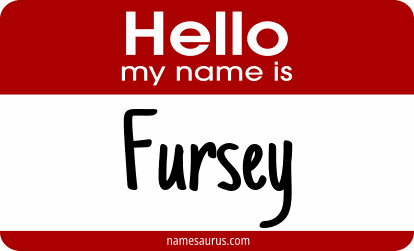 Hello my name is Fursey png download