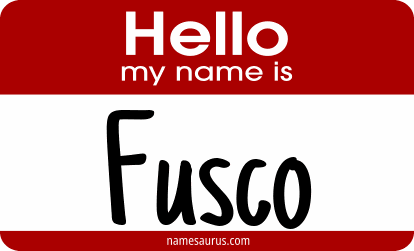 Hello my name is Fusco png download