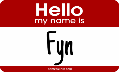 Hello my name is Fyn png download