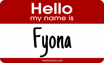 Hello my name is Fyona png download