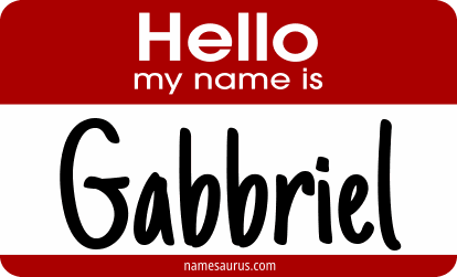 Hello my name is Gabbriel png download