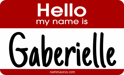 Hello my name is Gaberielle png download
