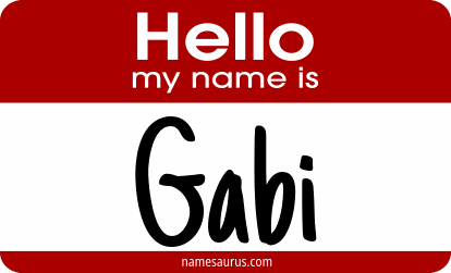 Hello my name is Gabi png download