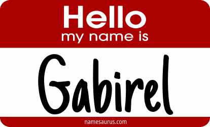 Hello my name is Gabirel png download