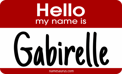 Hello my name is Gabirelle png download