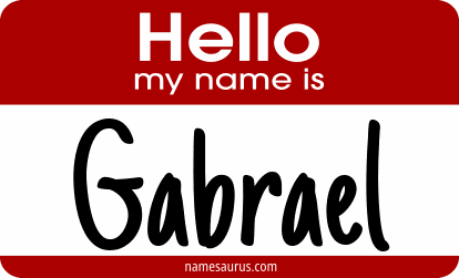 Hello my name is Gabrael png download