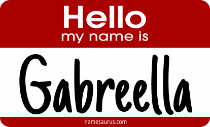 Hello my name is Gabreella png download