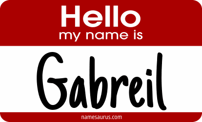 Hello my name is Gabreil png download