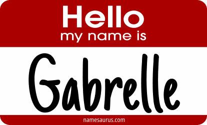 Hello my name is Gabrelle png download