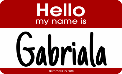 Hello my name is Gabriala png download