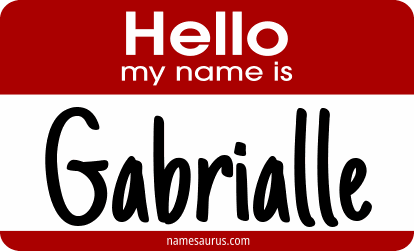 Hello my name is Gabrialle png download