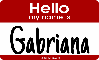 Hello my name is Gabriana png download