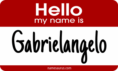 Hello my name is Gabrielangelo png download