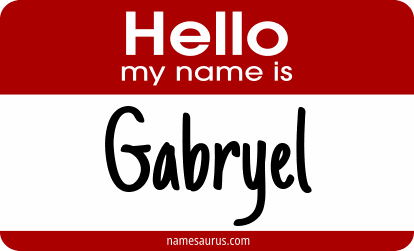 Hello my name is Gabryel png download