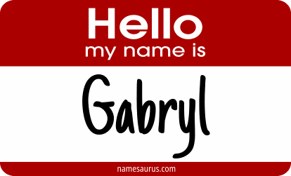 Hello my name is Gabryl png download