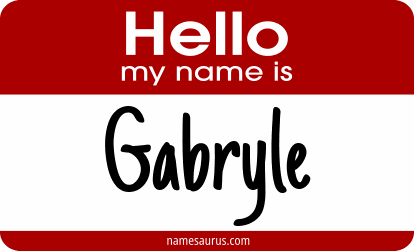 Hello my name is Gabryle png download