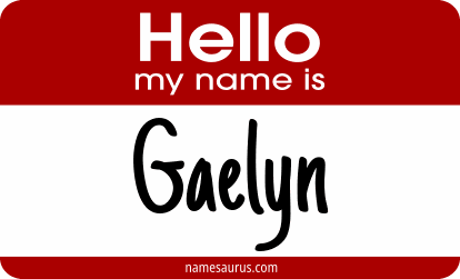 Hello my name is Gaelyn png download