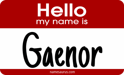 Hello my name is Gaenor png download