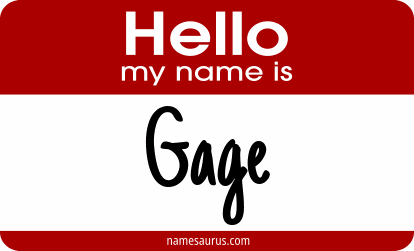 Hello my name is Gage png download