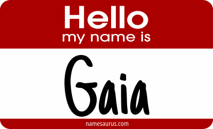 Hello my name is Gaia png download