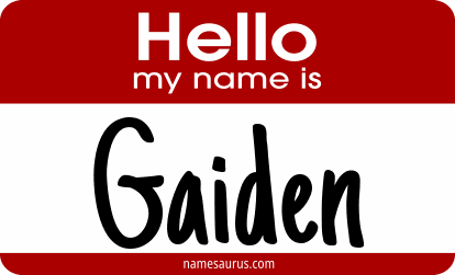 Hello my name is Gaiden png download