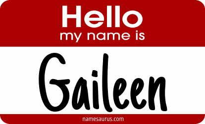 Hello my name is Gaileen png download