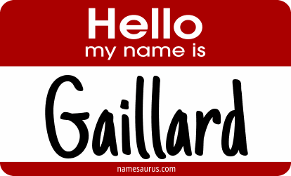 Hello my name is Gaillard png download