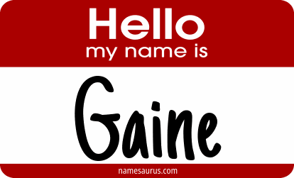 Hello my name is Gaine png download