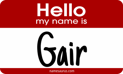 Hello my name is Gair png download