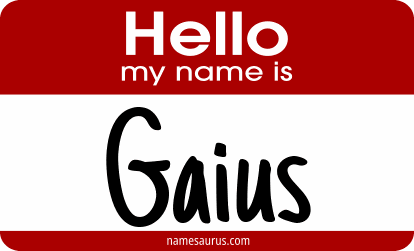 Hello my name is Gaius png download