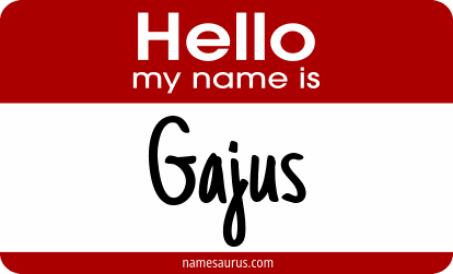 Hello my name is Gajus png download