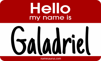 Hello my name is Galadriel png download