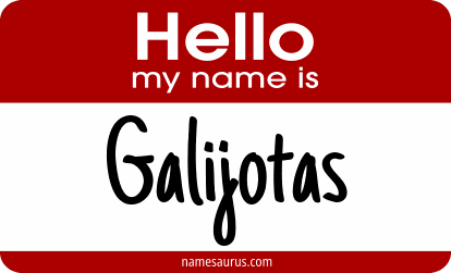 Hello my name is Galijotas png download