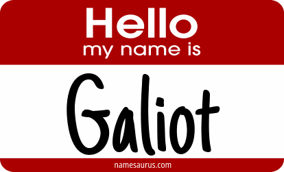Hello my name is Galiot png download
