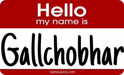 Hello my name is Gallchobhar png download