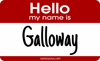 Hello my name is Galloway png download