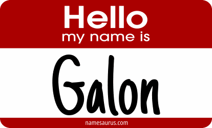 Hello my name is Galon png download