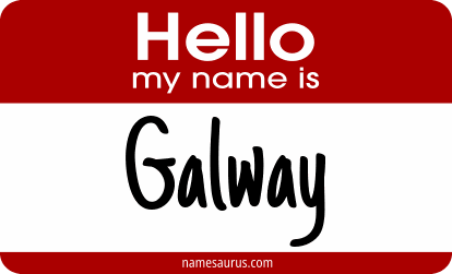 Hello my name is Galway png download