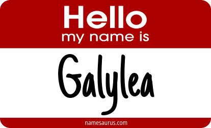 Hello my name is Galylea png download