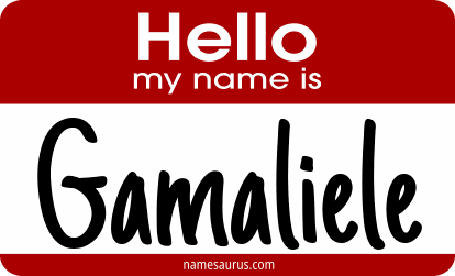 Hello my name is Gamaliele png download