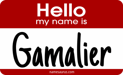 Hello my name is Gamalier png download