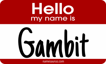 Hello my name is Gambit png download