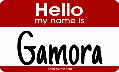 Hello my name is Gamora png download