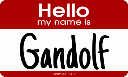 Hello my name is Gandolf png download