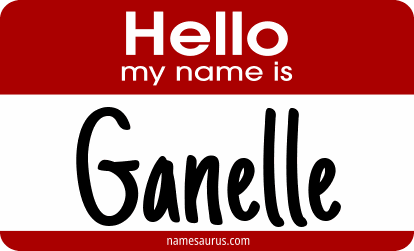 Hello my name is Ganelle png download