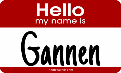 Hello my name is Gannen png download