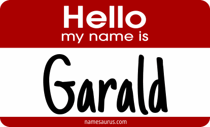 Hello my name is Garald png download