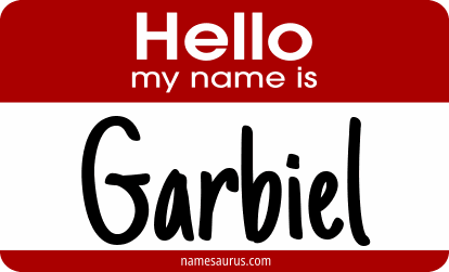 Hello my name is Garbiel png download