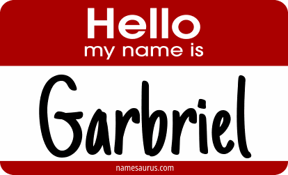 Hello my name is Garbriel png download