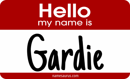 Hello my name is Gardie png download
